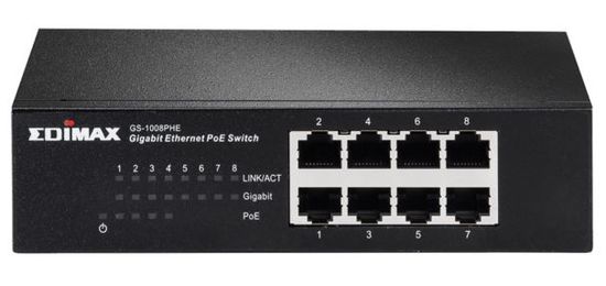 Edimax switch GS1008PHE Fast Ethernet 8-portni