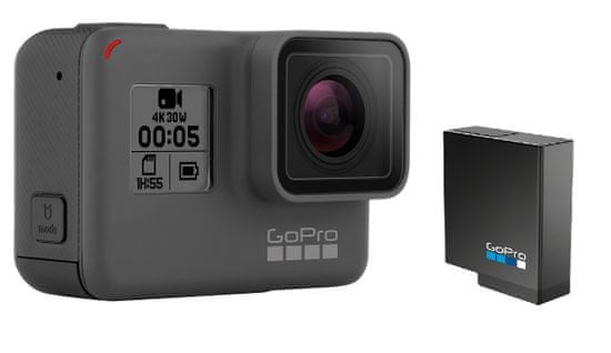 GoPro športna kamera HERO5 Black + darilo: dodatna baterija