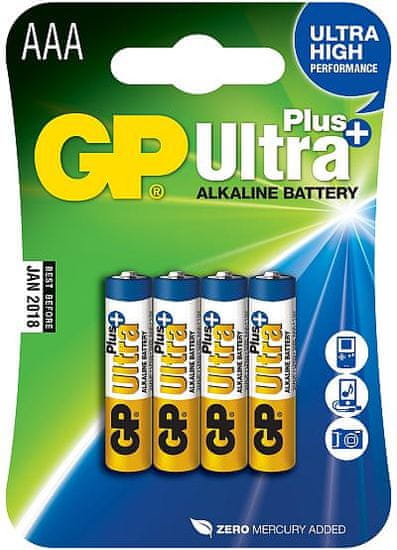 GP baterije Batteries Ultra Plus AAA, 4 kom