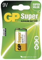 GP alkalna baterija Super 6LF22, 1 kos, blister
