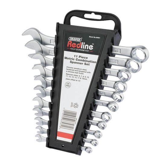 Draper Tools set viličasto obročnih ključev Redline, 11-delni