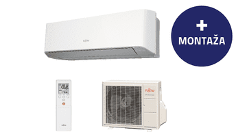 Fujitsu stenska klimatska naprava ASYG09LMCE, z montažo