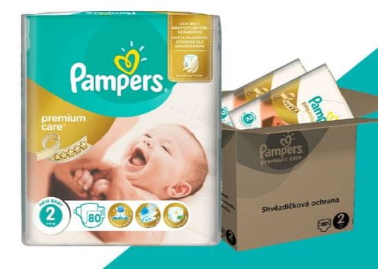 Pampers plenice Premium Care Mini (2), 3-6 kg, 160 kosov