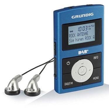 Grundig radijski sprejemnik MICRO 75 DAB +, modro/siv