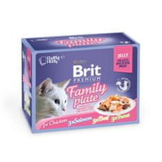 Brit Premium Cat Delicate Fillets in Jelly Dinner Plate 12x85g