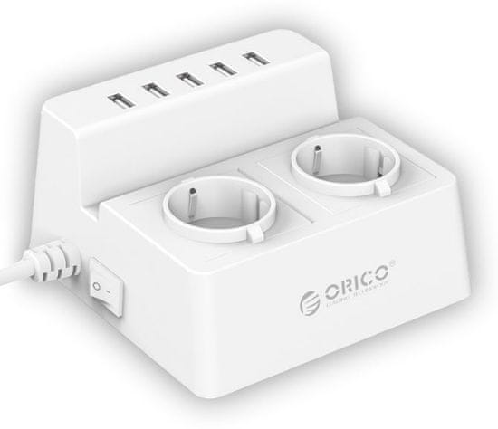 Orico Orico polnilec 5 x USB, 2 x 230V s prenapetostno zaščito