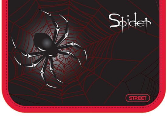 Street peresnica Spider, z eno zadrgo in dvema preklopoma, polna