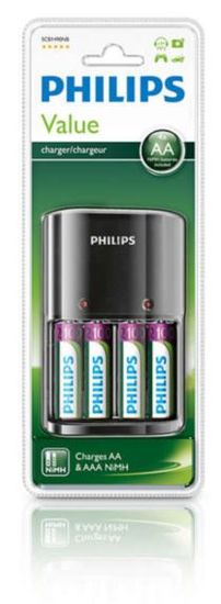 Philips polnilnik baterij MultiLife + 4x AA baterije