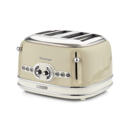 Ariete toaster Vintage, 4 rezine 156, bež