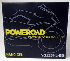 Poweroad akumulator za motor YGZ20HL-BS gel (12V 20Ah, 176 x 87 x 153)