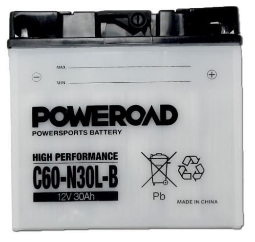 Poweroad akumulator za motor C60-N30L-B (standardni, 12V 28Ah)