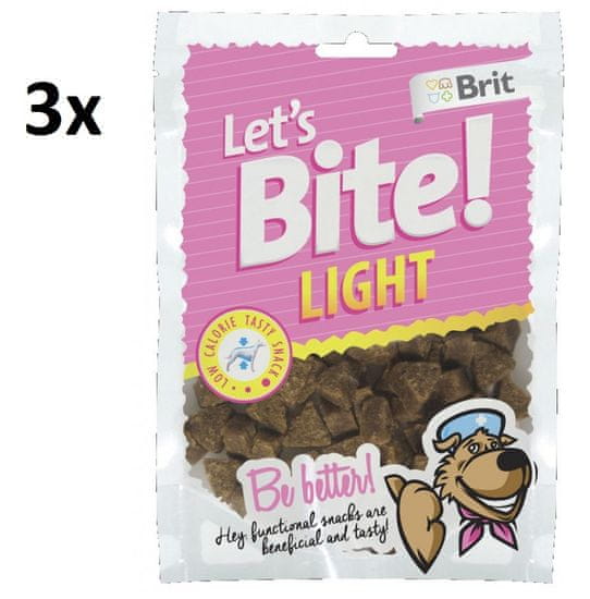 Brit pasji priboljški Lets Bite Light 3x150g