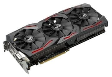 ASUS grafična kartica GeForce GTX 1080 OC Strix, 11GBPS, 8GB GDDR5X, PCI-E 3.0