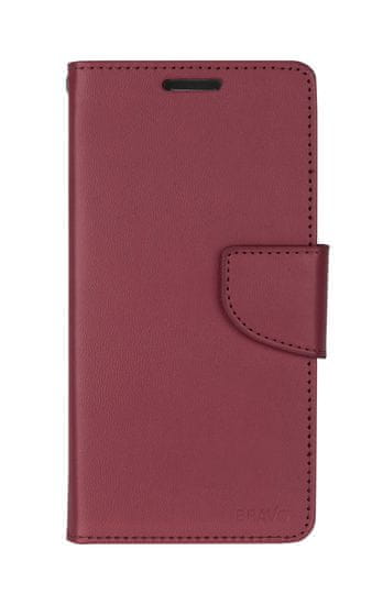 Goospery preklopna torbica Bravo Diary za Samsung Galaxy S8 G850, bordo rdeča