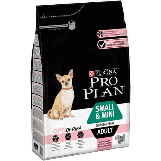 Purina hrana za odrasle pse mini in majhne pasme z občutljivo kožo 3kg - Odprta embalaža