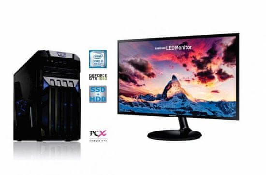 PCX namizni komplet Exam Gaming 1.2 i3-7100/8GB/SSD120 GB+1TB/NV1050 2GB + Monitor Samsung 23,5