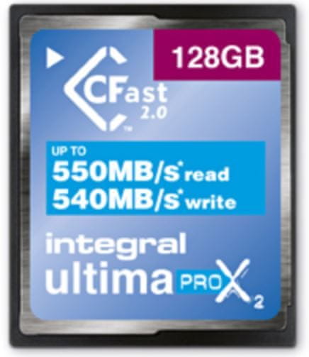 Integral spominska kartica UltimaPro 128GB X2 CFast 2.0