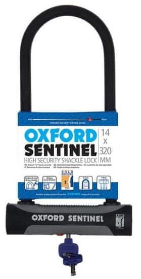 Oxford ključavnica U-lock Sentinel, črna