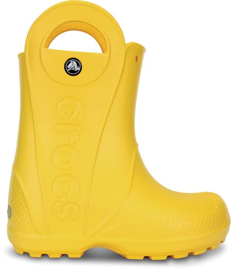 Crocs otroški škornji Handle It Rain Boot, rumeni