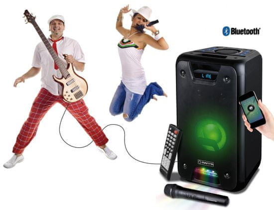 Manta zvočni sistem za karaoke, prenosni SPK5026 NIKE 2 - odprta embalaža