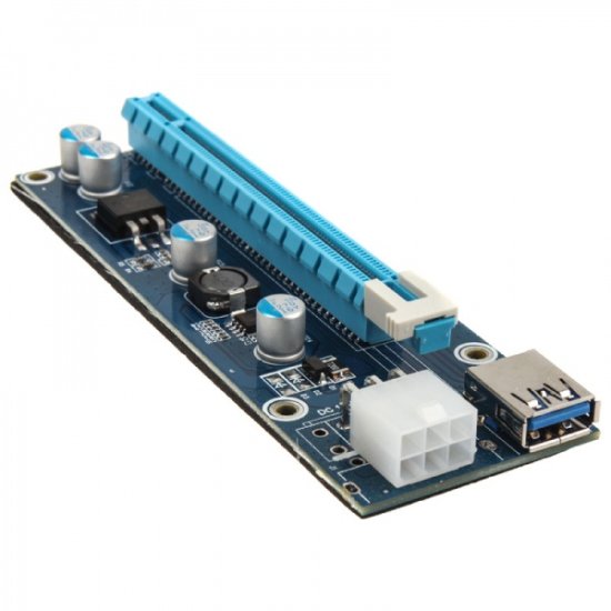Kolink riser kartica PCI-E 1x-16x, komplet za rudarjenje kriptovalut Pro, 1m (ZURC-007)
