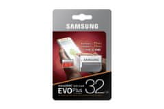 Samsung spominska kartica micro SDHC EVO Plus 32GB + SD adapter