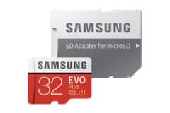 Samsung spominska kartica micro SDHC EVO Plus 32GB + SD adapter