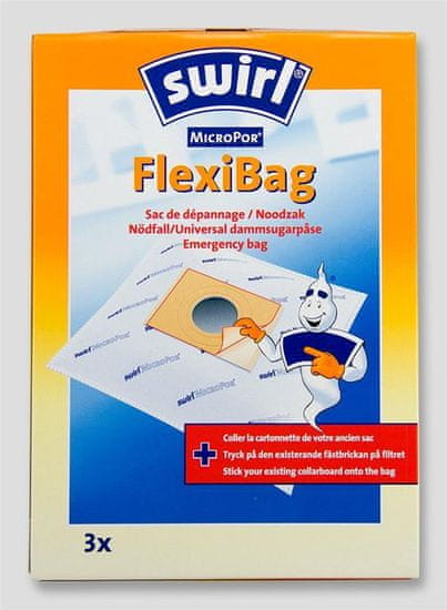 Swirl mikropor vrečke za sesalec FlexiBag, 3 kos