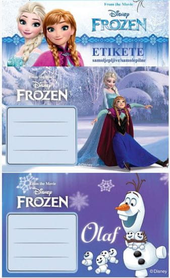 etiketa za zvezek Frozen 10/1