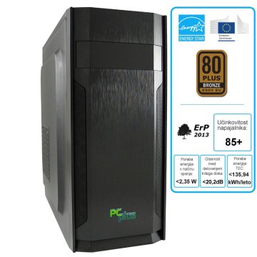 PCplus namizni računalnik e-m@chine i5-7400/8GB/240GBSSD/FreeDOS