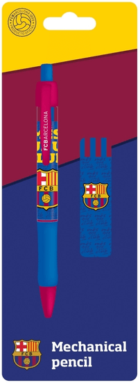 FC Barcelona tehnični svinčnik + mine, 0,5 mm, blister