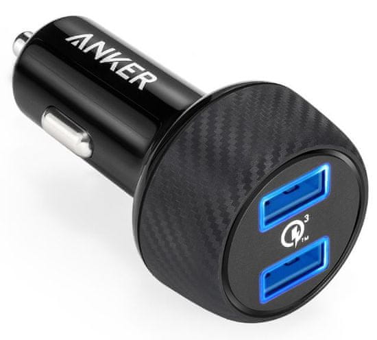 Anker Avtopolnilec Anker PowerDrive Speed 2, 2x USB QC 3.0