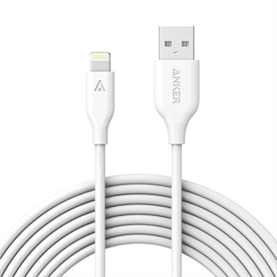 Anker PowerLine+ Lightning kabel, 3 m, bel - odprta embalaža