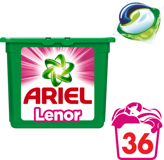 Ariel gel kapsule Touch of Lenor 3v1, 36 kosov