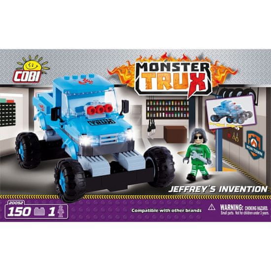 Cobi Modri tovornjak Monster Trux kocke za sestavljanje, 150 kosov