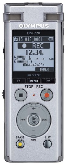 Olympus diktafon DM-720,srebrn (V414111SE000)