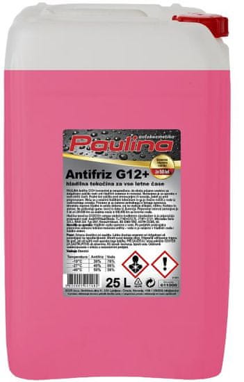 Paulina antifriz koncentrat G12+, roza, 25L