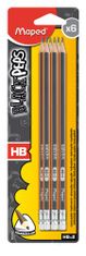 Maped set grafitnih svinčnikov z radirko Black'Peps, HB, 6 kosov