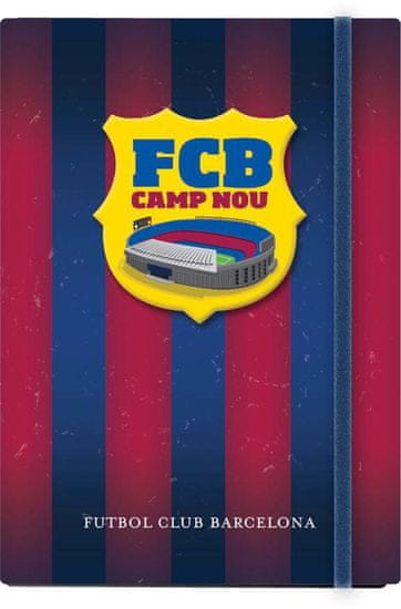 FC Barcelona notes z elastiko, trdi, A6, 96-listni