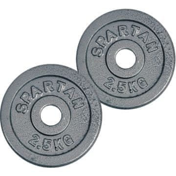 Spartan litoželezna kolutna utež, 2 x 2,5 kg