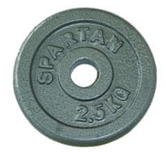 Spartan litoželezna kolutna utež, 2 x 2,5 kg
