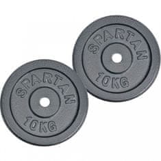 Spartan litoželezna kolutna utež, 2 x 10 kg