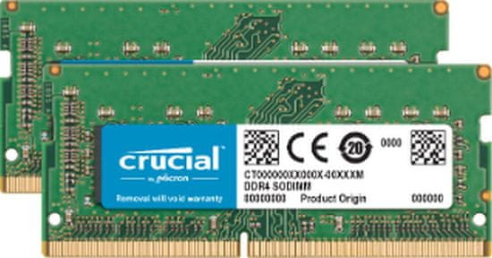 Crucial RAM SODIMM DDR4 16GB Kit (2x 8), PC4-19200, 2400MT/s, CL17, SR x8 za Mac