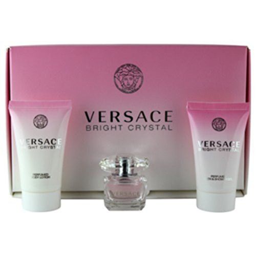 Versace set Bright Crystal, mini toaletna voda, 5ml + losjon, 25ml + gel za tuširanje, 25ml