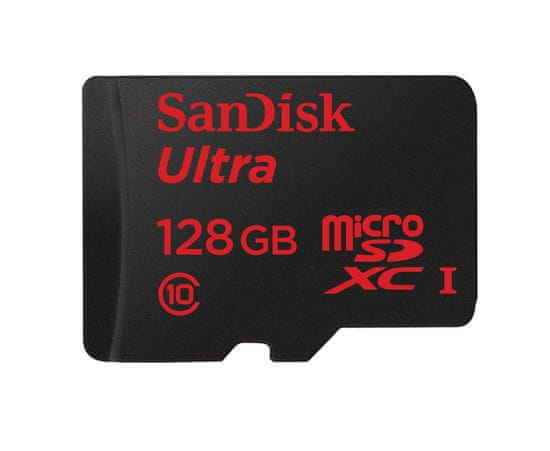 SanDisk pomnilniška kartica Ultra MicroSDXC 128 GB - odprta embalaža