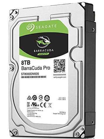 Seagate trdi disk BarraCuda Pro 3.5, 8TB, Sata 3, 7200 obratov