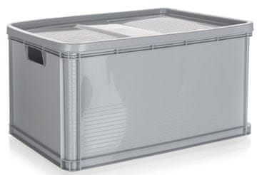 keeeper zaboj s pokrovom, 60 x 40 cm, 64 l