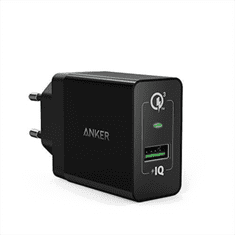 Anker  PowerPort+ QC 3.0 stenski polnilec, črn