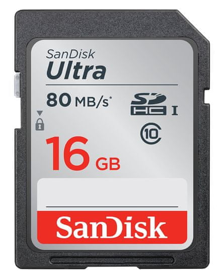 SanDisk spominska kartica Ultra SDHC 16 GB (SDSDUNC-016G-GN6IN)