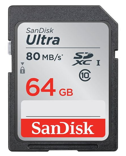 SanDisk spominska kartica SD ULTRA 64GB